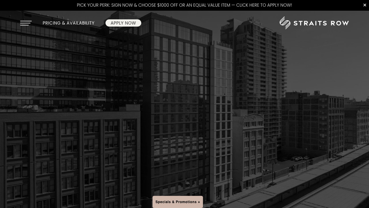 Straits Row website screenshot